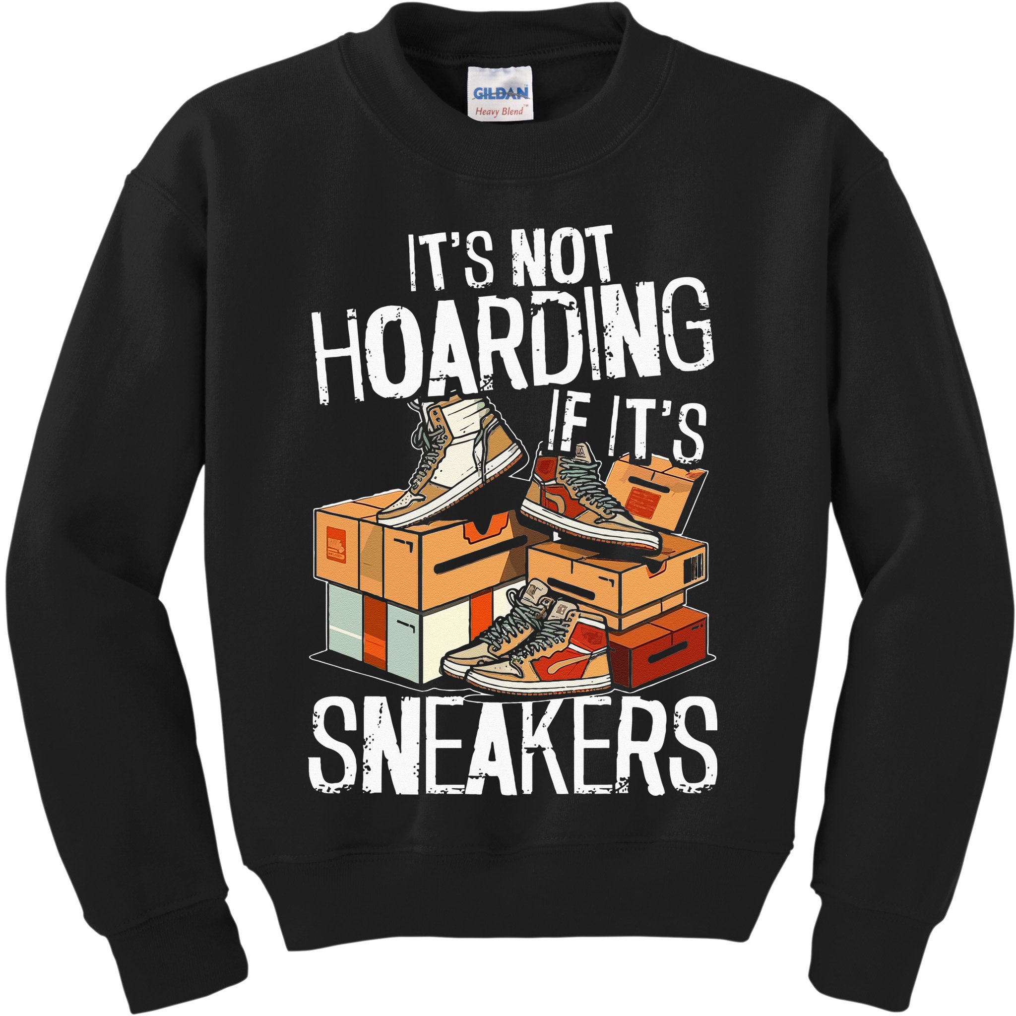 Shoe Collector Sneakerhead Shoe Lover I Love Sneakers Kids Sweatshirt