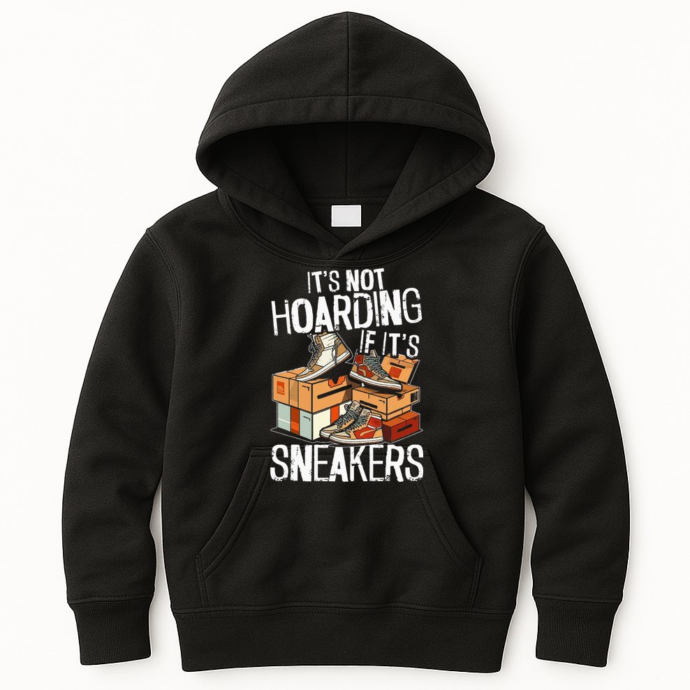 Shoe Collector Sneakerhead Shoe Lover I Love Sneakers Kids Hoodie