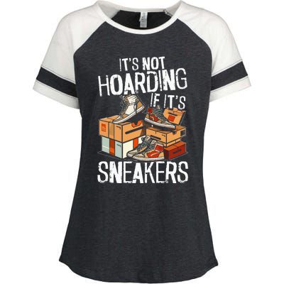 Shoe Collector Sneakerhead Shoe Lover I Love Sneakers Enza Ladies Jersey Colorblock Tee