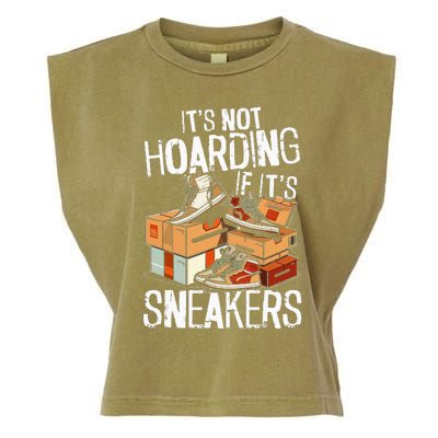 Shoe Collector Sneakerhead Shoe Lover I Love Sneakers Garment-Dyed Women's Muscle Tee