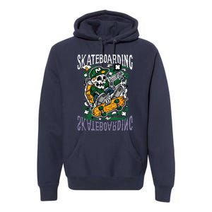 Santa Cruz Skateboarding Skull Skateboard Street Wear Premium Hoodie