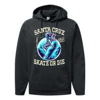 Santa Cruz Skateboard Retro Vintage Street Wear Astronaut Performance Fleece Hoodie