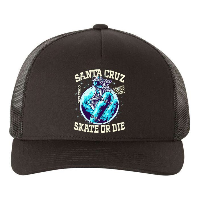 Santa Cruz Skateboard Retro Vintage Street Wear Astronaut Yupoong Adult 5-Panel Trucker Hat