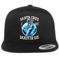 Santa Cruz Skateboard Retro Vintage Street Wear Astronaut Flat Bill Trucker Hat