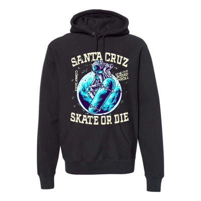 Santa Cruz Skateboard Retro Vintage Street Wear Astronaut Premium Hoodie