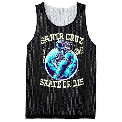 Santa Cruz Skateboard Retro Vintage Street Wear Astronaut Mesh Reversible Basketball Jersey Tank