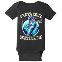 Santa Cruz Skateboard Retro Vintage Street Wear Astronaut Baby Bodysuit