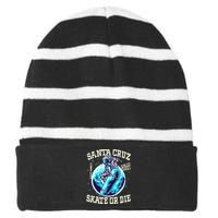 Santa Cruz Skateboard Retro Vintage Street Wear Astronaut Striped Beanie with Solid Band