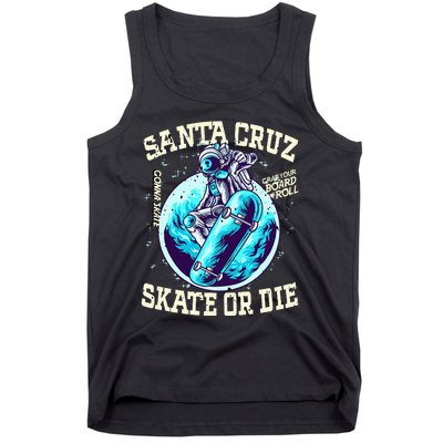 Santa Cruz Skateboard Retro Vintage Street Wear Astronaut Tank Top