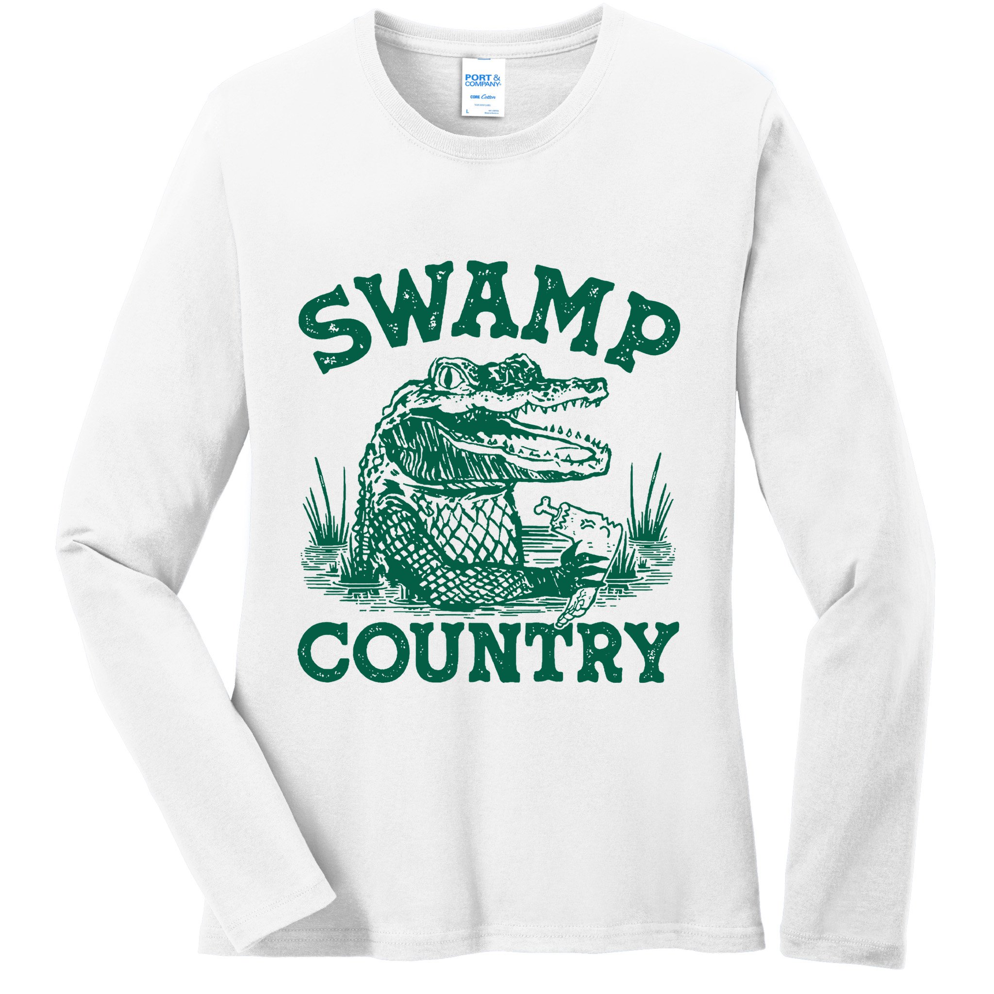 Swamp Country Ladies Long Sleeve Shirt
