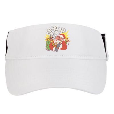 Santa Claus Smoking Hookah Adult Drive Performance Visor