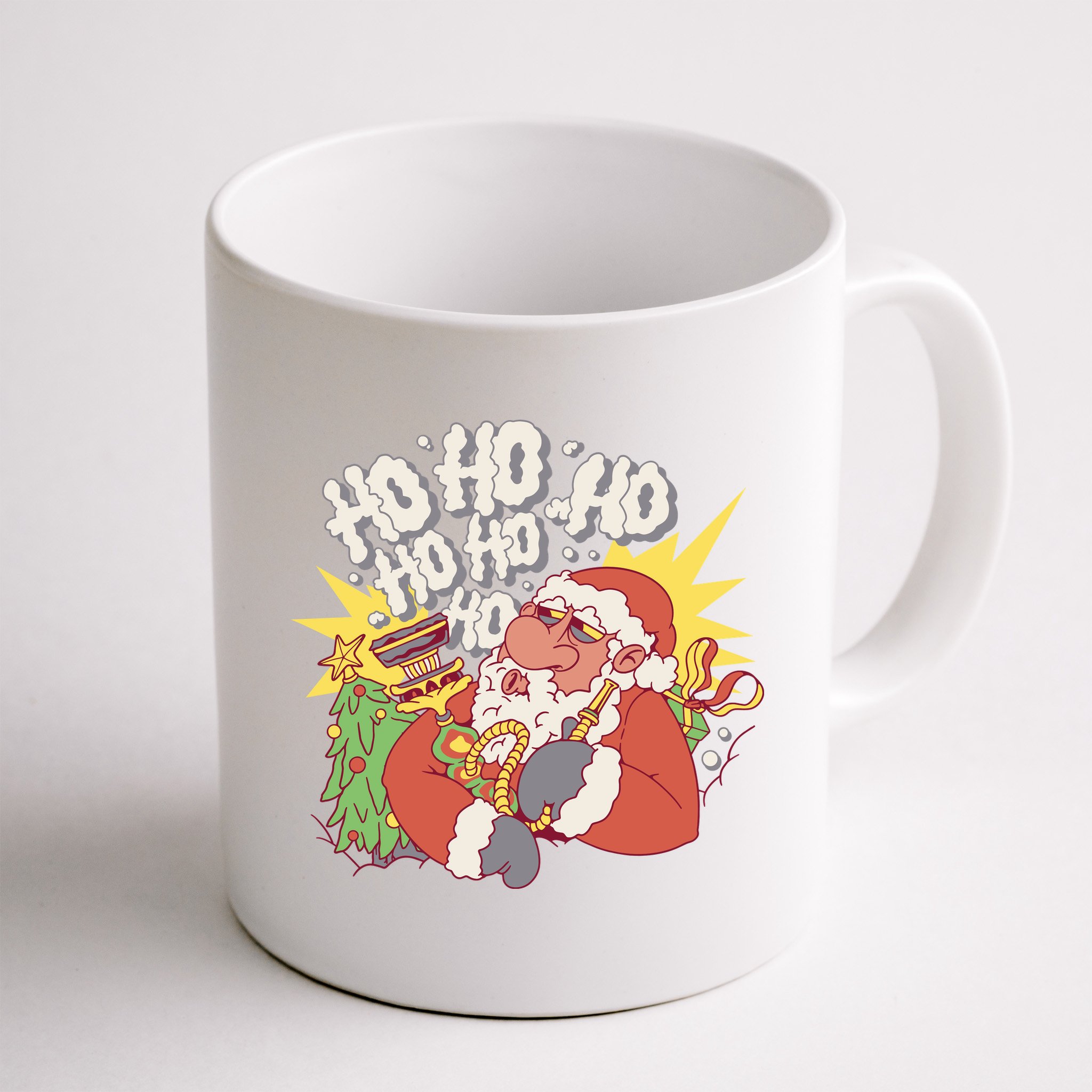 Santa Claus Smoking Hookah Mug