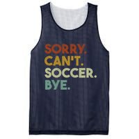 Sorry Cant Soccer Bye Funny Soccer Mesh Reversible Basketball Jersey Tank