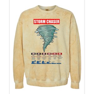 Storm Chaser Stormchaser Tornado Classes Storm Chaser Colorblast Crewneck Sweatshirt