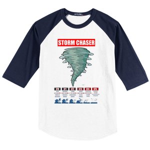 Storm Chaser Stormchaser Tornado Classes Storm Chaser Baseball Sleeve Shirt