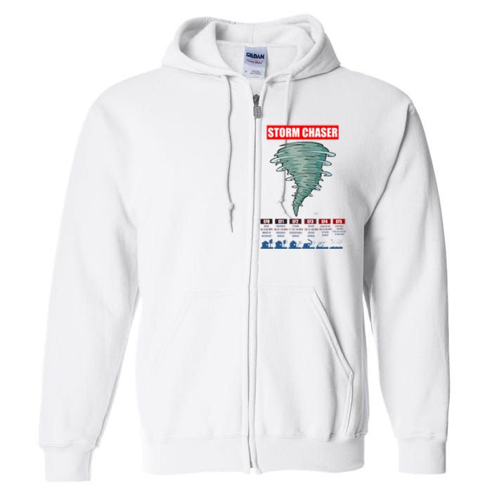 Storm Chaser Stormchaser Tornado Classes Storm Chaser Full Zip Hoodie