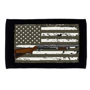 Sporting Clays Skeet USA Flag Clay Target Shooting Microfiber Hand Towel