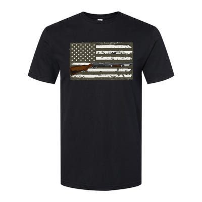 Sporting Clays Skeet USA Flag Clay Target Shooting Softstyle® CVC T-Shirt