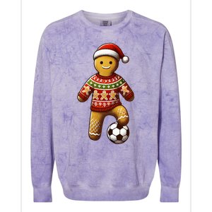 Soccer Christmas Soccer Ugly Christmas Colorblast Crewneck Sweatshirt