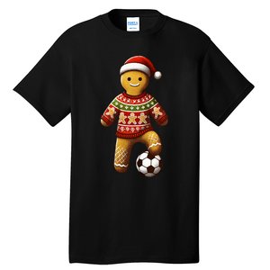 Soccer Christmas Soccer Ugly Christmas Tall T-Shirt