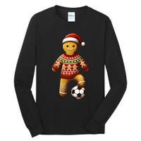 Soccer Christmas Soccer Ugly Christmas Tall Long Sleeve T-Shirt