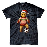 Soccer Christmas Soccer Ugly Christmas Tie-Dye T-Shirt