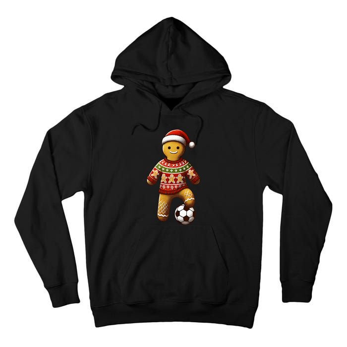 Soccer Christmas Soccer Ugly Christmas Tall Hoodie