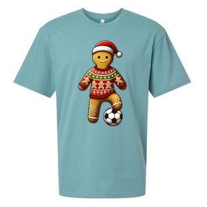 Soccer Christmas Soccer Ugly Christmas Sueded Cloud Jersey T-Shirt