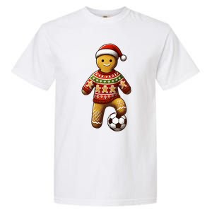 Soccer Christmas Soccer Ugly Christmas Garment-Dyed Heavyweight T-Shirt