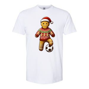 Soccer Christmas Soccer Ugly Christmas Softstyle CVC T-Shirt