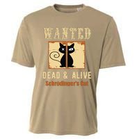 Schroedingers Cat Science Graphic Wanted Dead & Alive Quote Cooling Performance Crew T-Shirt