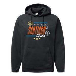 Santiago Chile Performance Fleece Hoodie