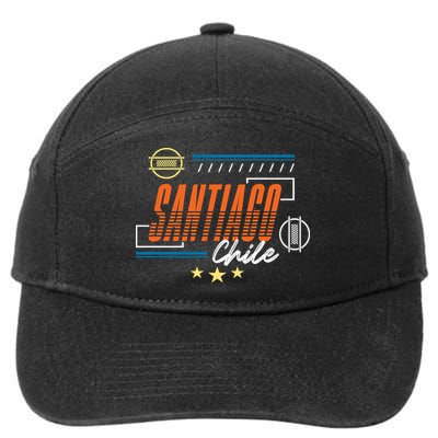 Santiago Chile 7-Panel Snapback Hat