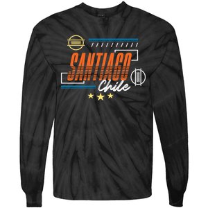 Santiago Chile Tie-Dye Long Sleeve Shirt