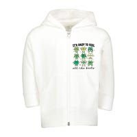 School Counselor St Patrick Day Toddler Zip Fleece Hoodie