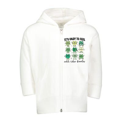 School Counselor St Patrick Day Toddler Zip Fleece Hoodie