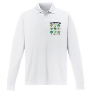 School Counselor St Patrick Day Performance Long Sleeve Polo