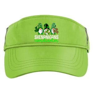 Shenanigans Coordinator St Patricks Day Gnomes Green Proud Adult Drive Performance Visor