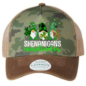 Shenanigans Coordinator St Patricks Day Gnomes Green Proud Legacy Tie Dye Trucker Hat