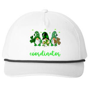 Shenanigans Coordinator St Patricks Day Gnomes Green Proud Snapback Five-Panel Rope Hat