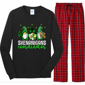 Shenanigans Coordinator St Patricks Day Gnomes Green Proud Long Sleeve Pajama Set