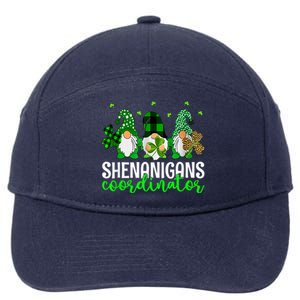 Shenanigans Coordinator St Patricks Day Gnomes Green Proud 7-Panel Snapback Hat