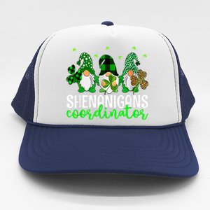 Shenanigans Coordinator St Patricks Day Gnomes Green Proud Trucker Hat