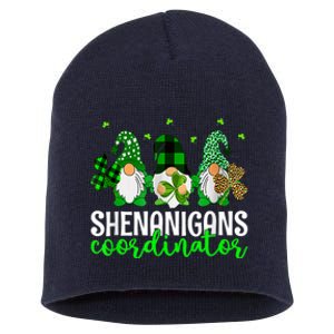 Shenanigans Coordinator St Patricks Day Gnomes Green Proud Short Acrylic Beanie