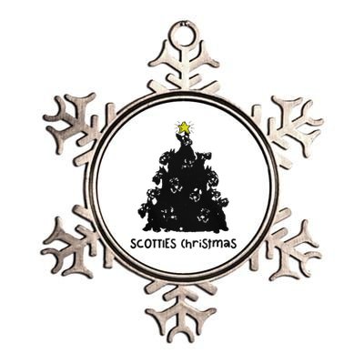 Scotties Christmas Metallic Star Ornament