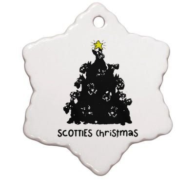 Scotties Christmas Ceramic Star Ornament