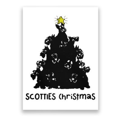 Scotties Christmas Poster