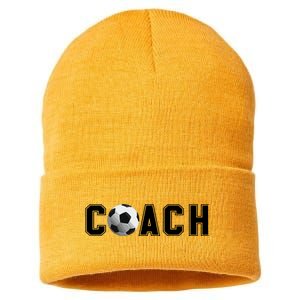 Soccer Coach Sustainable Knit Beanie