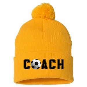 Soccer Coach Pom Pom 12in Knit Beanie