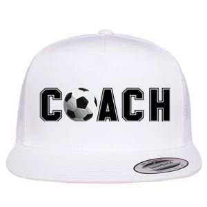 Soccer Coach Flat Bill Trucker Hat